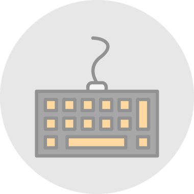 Bilgisayar klavyesi. Web basit tasarımı