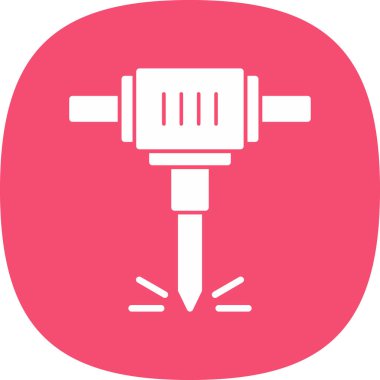 Modern matkap simgesinin vektör illüstrasyonu