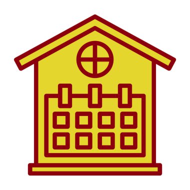 çapraz izole vektör illüstrasyon tasarımı olan ev