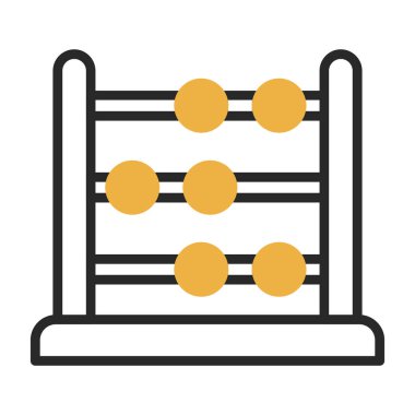 abacus web simgesi vektör illüstrasyonu