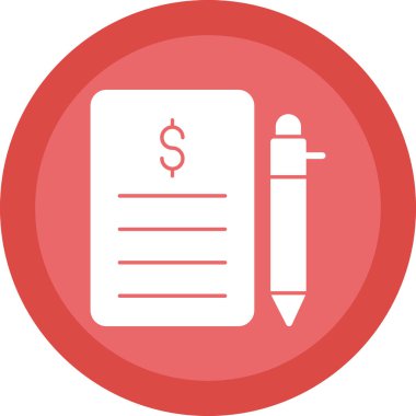 Bill simgesi vektör illüstrasyonu