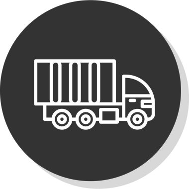 Kamyonun vektör ağ simgesi 