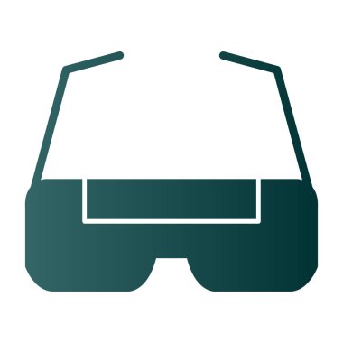 Gözlükler. Web simgesi basit illüstrasyon  