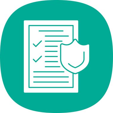 tıbbi sigorta simge vektör çizim