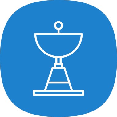 uydu anten simgesi, vektör illüstrasyonu basit tasarım