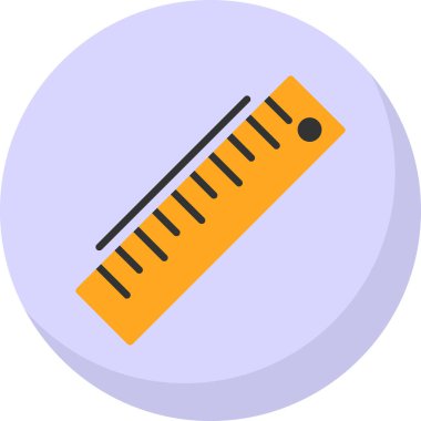 ruler icon, vector illustration simple design