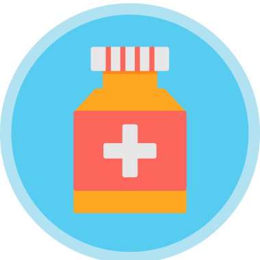 Şişe. Web simgesi basit illüstrasyon