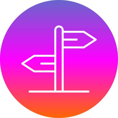 yön işareti vektör illüstrasyonuName