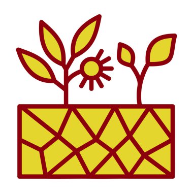 çiçek simgesi vektör illüstrasyonu