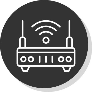 wifi internet yönlendirici vektör çizimi 