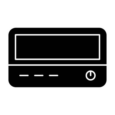 Modern b 'nin vektör illüstrasyonu kaset simgesinden yoksun