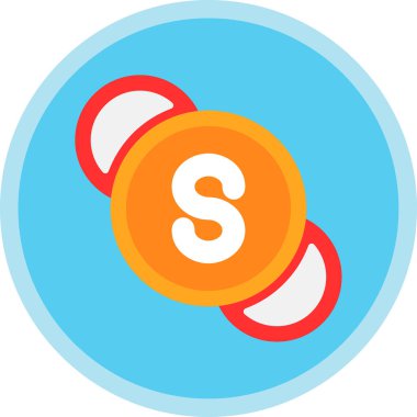 Çemberin tek bir izole edilmiş simgesinin vektör çizimi