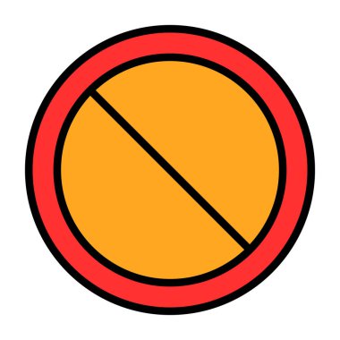 İçki yasağı simgesi. Web için yasaklı işaret vektör simgelerinin özet çizimi