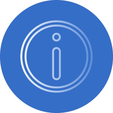 Basit bilgi işareti simgesi, vektör illüstrasyonu