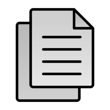 Belge. Web simgesi basit illüstrasyon 