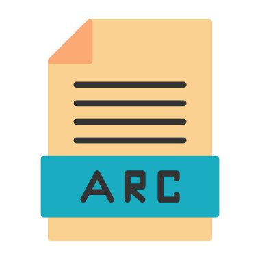 dosya biçimi simgesi, vektör illüstrasyonu