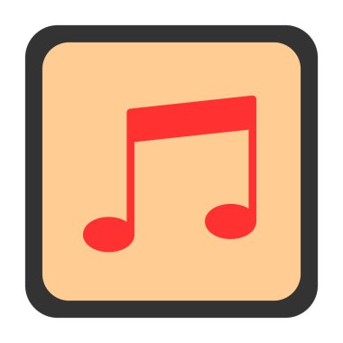 müzik çalar ikon vektör illüstrasyonu