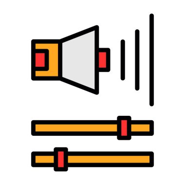 Ses Web simgesi, vektör çizim. 