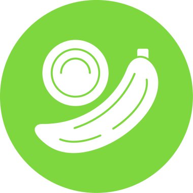 muz ikonu vektör çizimi