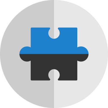 parça bulmaca izole vektör simgesi 