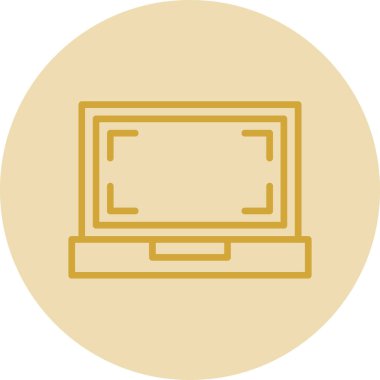 vektör dizüstü simgesi illüstrasyonu