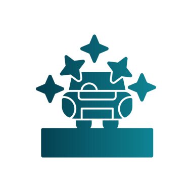 araba yıkama ikonu vektör illüstrasyonu