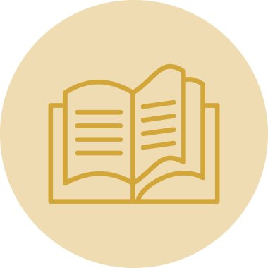 Kitap simgesinin vektör illüstrasyonu 