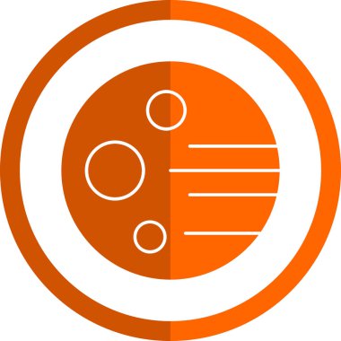 gezegen simgesi, vektör illüstrasyonu basit tasarım