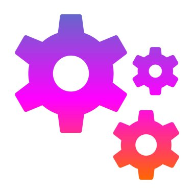 Gears'ı satırı vektör simgesi 