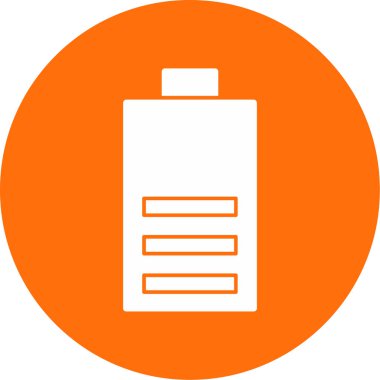 Pil simgesinin vektör illüstrasyonu