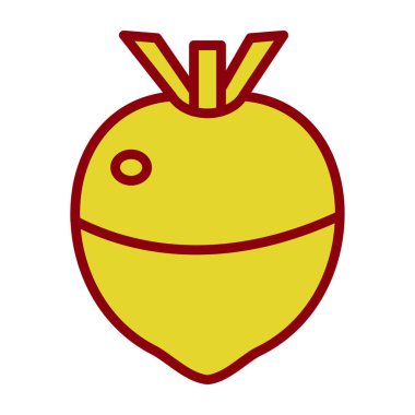 Rutabaga web simgesi vektör illüstrasyonu