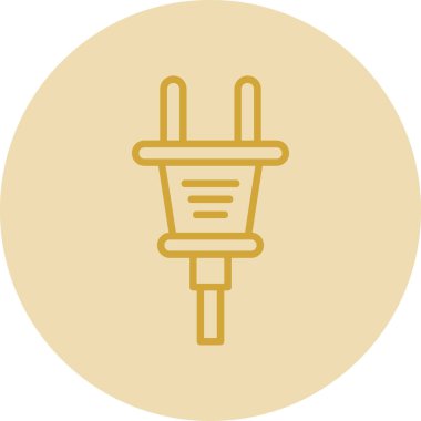 Plug web simgesi, simge illüstrasyonu