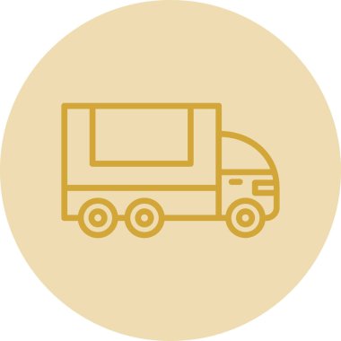 Kamyon. Web simgesi basit illüstrasyon 