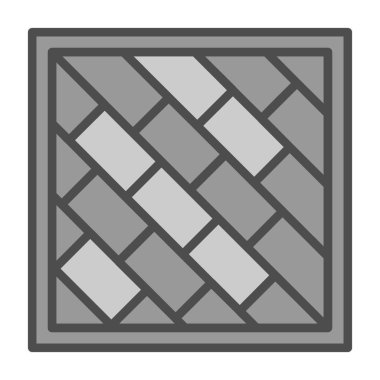 Tuğla duvar simgesi, dış hat biçimi