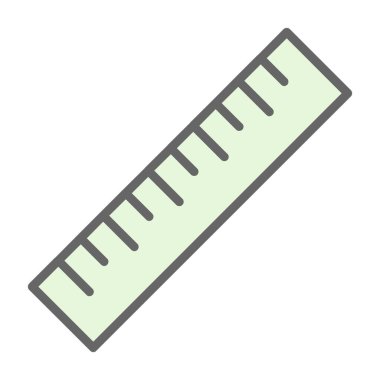 ruler icon, vector illustration simple design