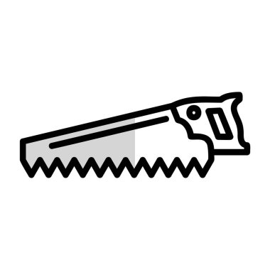 El testeresi simgesi, web basit illüstrasyonu