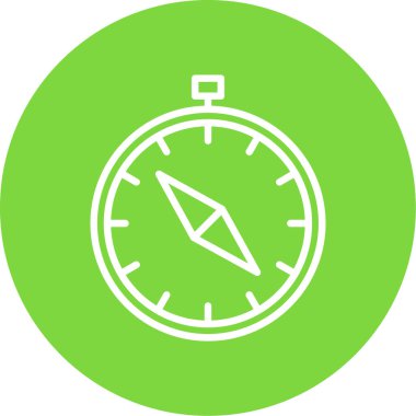 vector illustration of Compass modern icon            