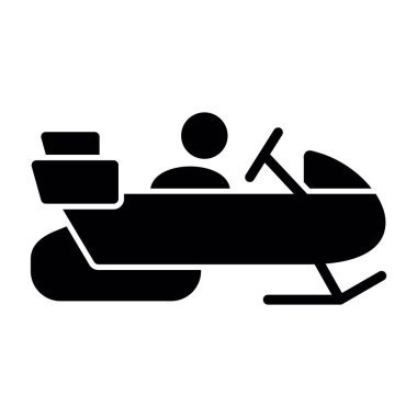 Kar mobil düz simge, vektör illüstrasyon basit tasarım