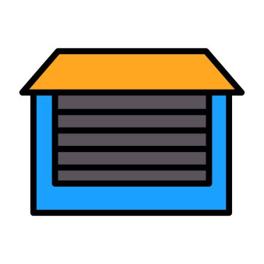 garaj simgesi vektör illüstrasyonu