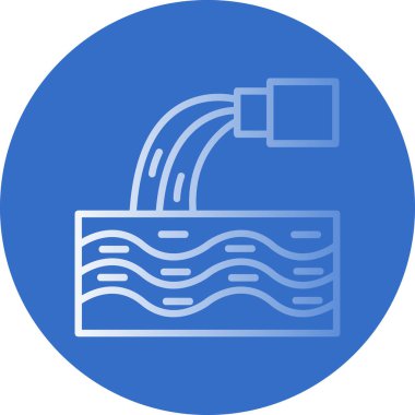 Yüzme havuzu. Basit resimleme