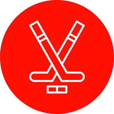 Modern Hokey simgesinin vektör çizimi                          