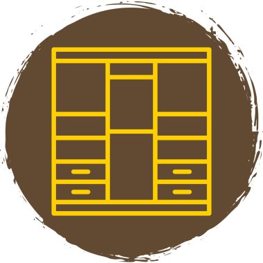 Mobilya simgesinin vektör illüstrasyonu