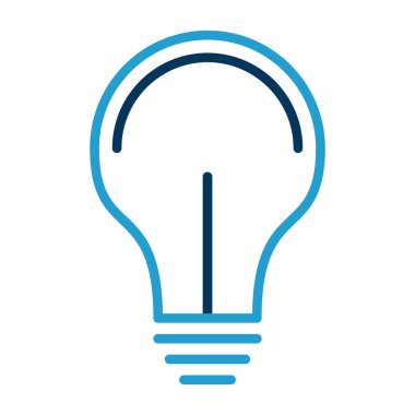 ampul izole edilmiş simge tasarımı, vektör illüstrasyonu 