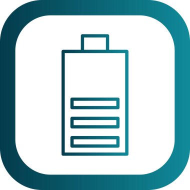 Pil simgesinin vektör illüstrasyonu