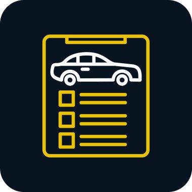 Araba Sigortası Simgesi Moda Tarzı İzole Arkaplan