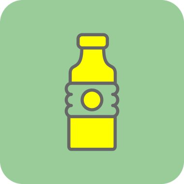 Su şişesi ikonu. özet çizimi 