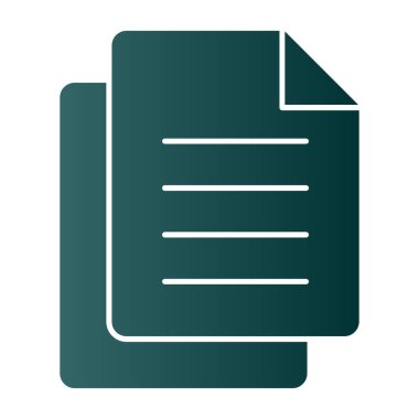 Belge. Web simgesi basit illüstrasyon 