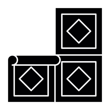 kutu simgesi vektör illüstrasyonu