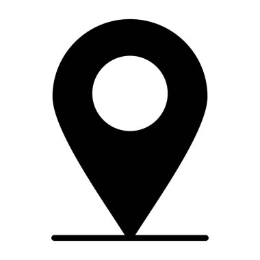 konum pin simgesi vektör illüstrasyonu 