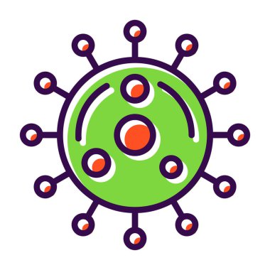 Virüs ikonu vektör illüstrasyonu